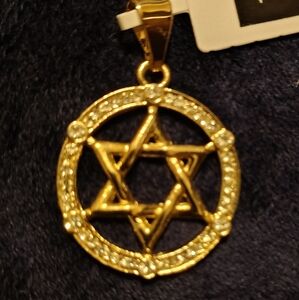 Star of David gold filled 14k pendant